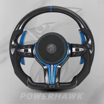 High Performance Carbon Custom M Leather Steering Wheel for BMW M4 F82 F10 F20 F30 F85 E70 E87 E90 E92 E93 F32 F36 M2 F87 M3