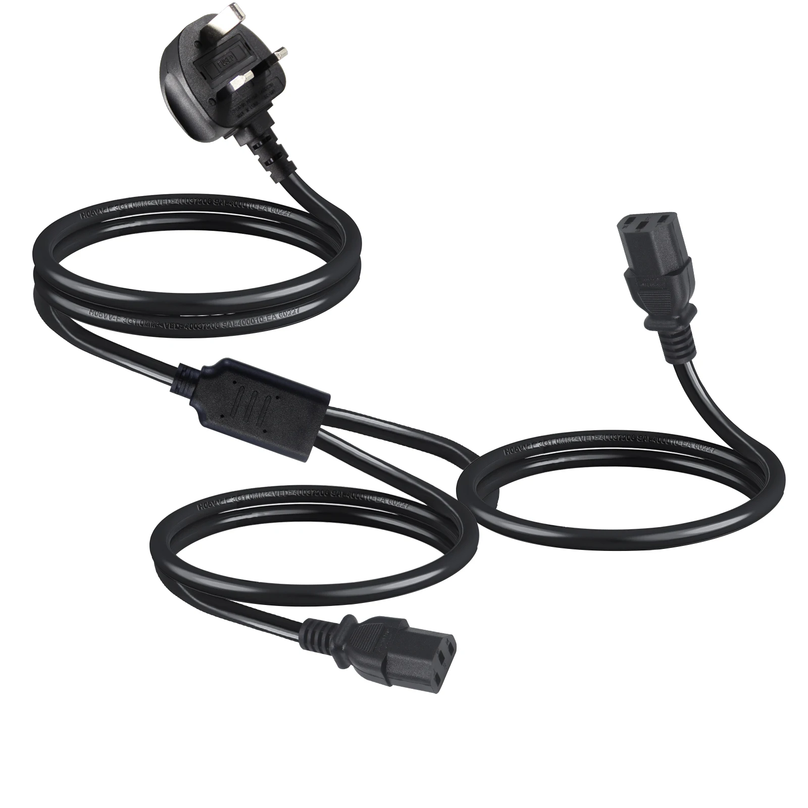 Ac 3 Prong Uk Power Cord With Bs Bsi Approval Computer Cable 23