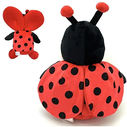 Peluche Mariquita De Piernas Largas – Muñeca Suave De 35 Cm, Color Rojo Y Negro, Decorativa Y Abrazable, Regalo Ideal Para Niños Y Amantes De Los Animales