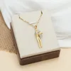 Collana oro "Madre e Figlio" con ciondolo a labbra.