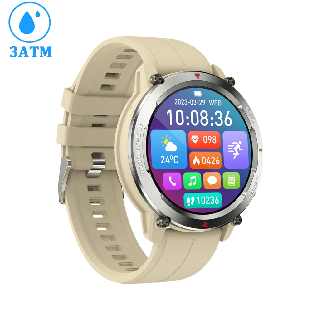 AMOLED Touch Screen Smartwatch Nfc Access Control Gloryfit App Swimming Water Proof Wearable Devices Smart Watch for Men