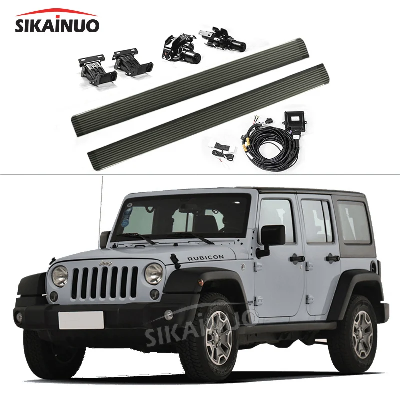Automatic Off Road Footstep Running Step Electric Nerf Bar Exterior  Accessories Foldable Footboard For Jeep Wrangler Jk Jl - Buy Off Road  Footstep,Running Step,Electric Nerf Bar Product on 