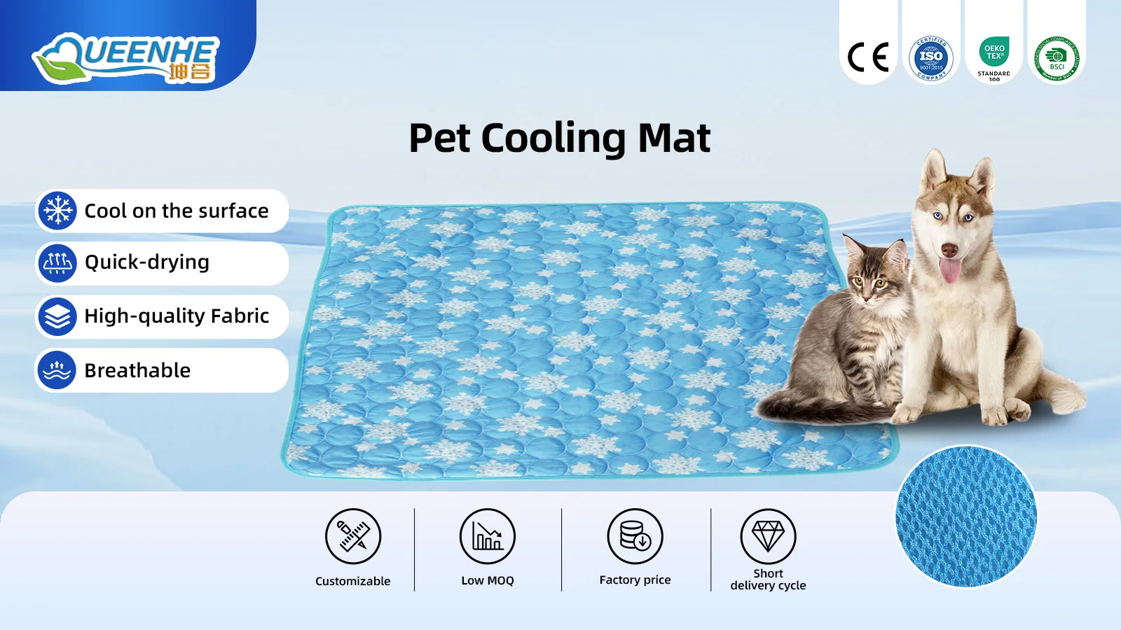 Reusable Pet Cooling Mat Ideal for Hot Weather to Help Pets Stay Chill - product detail 1