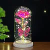 Luce calda fiocco di neve diamante rosa farfalla magica rosa rossa silic