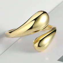 Wholesale High Quality Stainless Steel Adjustable Open Rings Fashion Water Engagement Gift Party Anniversary