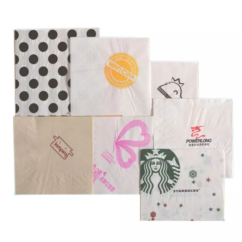 Manufacturers Quality 500 Pack Cocktail Napkins Paper 3 Ply White