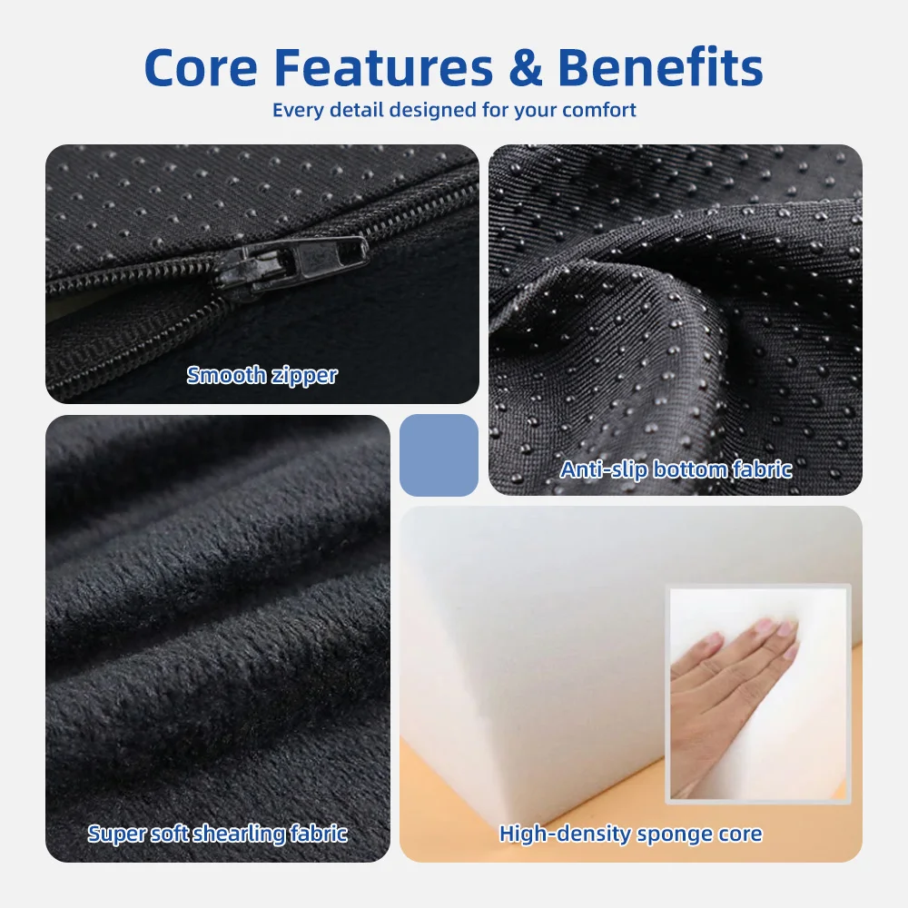 Wholesale Sciatica Pain Relief Memory Foam Side Sleeper Pillow Knitted - product detail 4