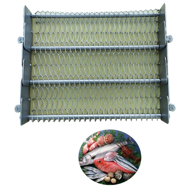 Stainless Steel Conveyor Belt Metal Chain Link Mesh Belt Spiral Balance Weave Wire Mesh Belt Screen for Food Industry Processing 2