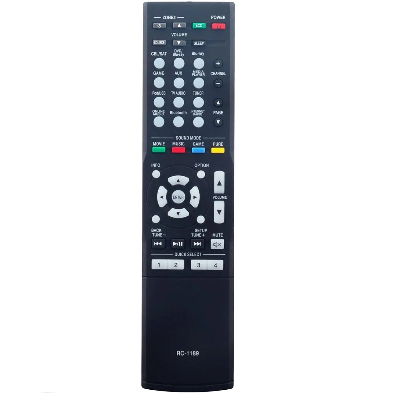 RC-1189 Denon AV Receiver Remote Control - Compatible & Reliable