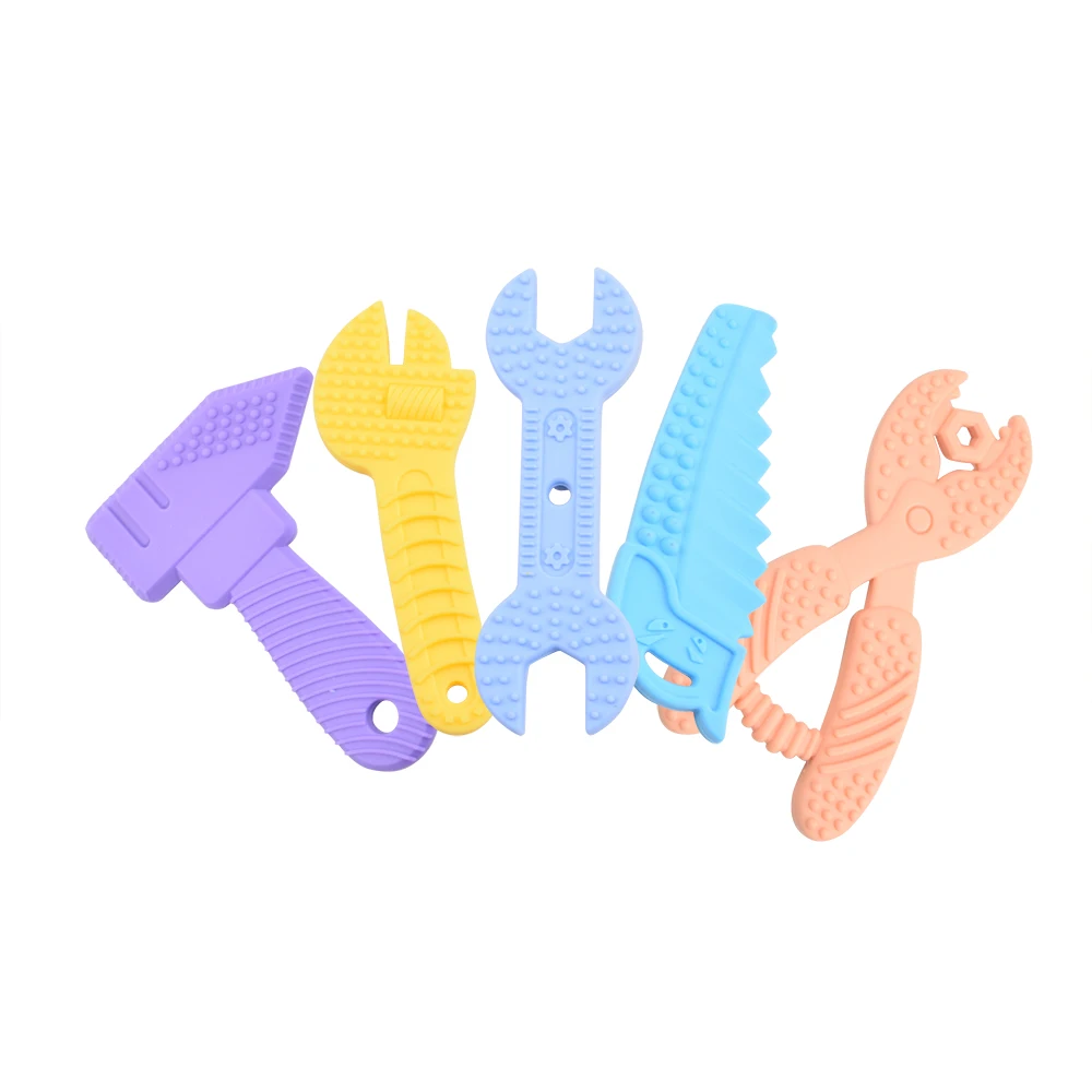 Baby Teethers Sensory Tools Silicone Teether Set Kid Silicone Teethering Toys Baby Chew Toy