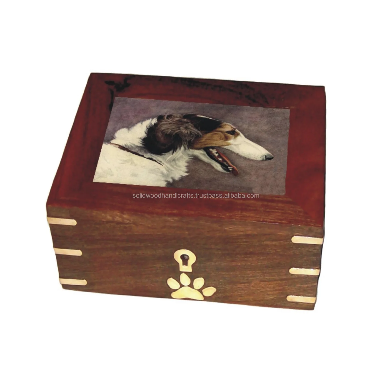 High Quality Pet Memorial Funeral Urns Box Wooden Decorative Urn For