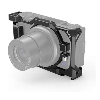 SmallRig Camera Cage for Sony ZV-1 II/ZV-1F / ZV-1 Camera, with Silicone Gel Grip, Cold Shoe Mount - 2938