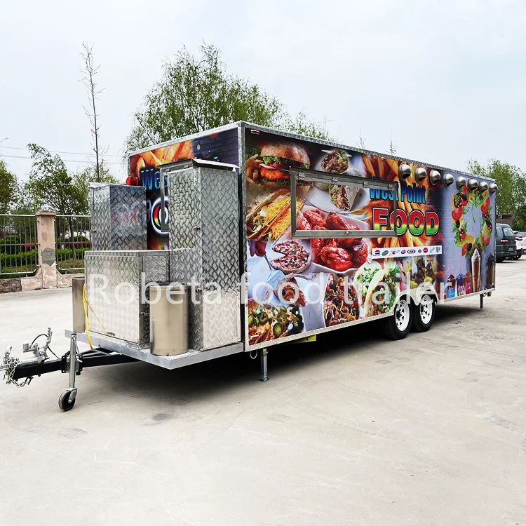 Mobile Fast Food Kitchen Food Truck Miami With Complete Kitchen For