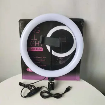 10 Inch Cell Phone Led Lamp Camera Selfie Ringlight Holder Fill Ring Light Without Tripod Sta
