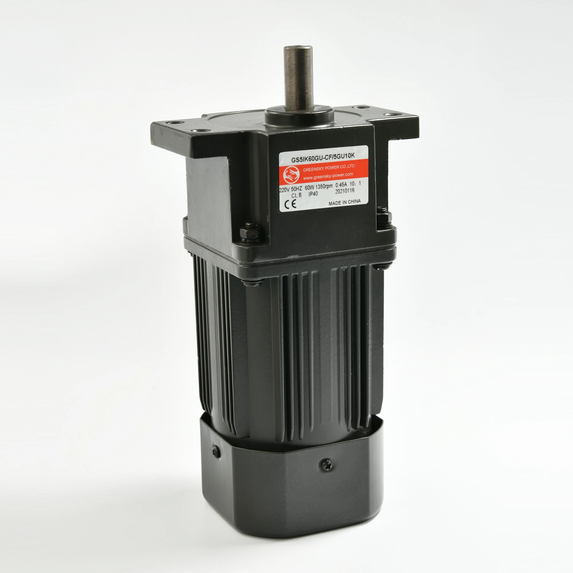 High Efficiency Variable Speed Regulating 220v 50hz 1ph 60w Ac Induction Gear Motor