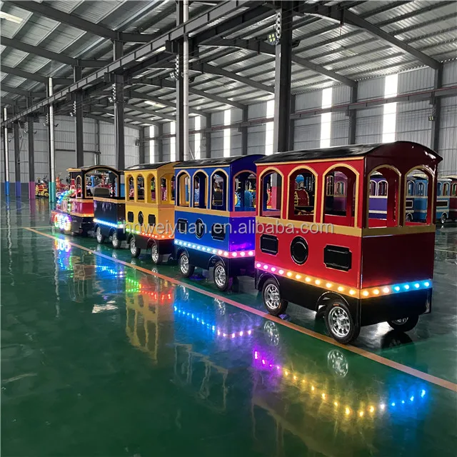 Mini Battery Train Battery-Powered Mini Road Train for City Tour Pedestrian Street Outdoor ...