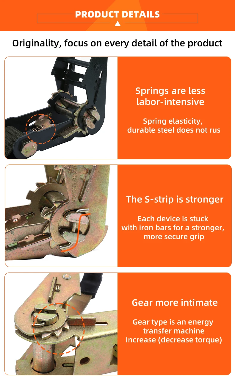 threading a ratchet tie down strap