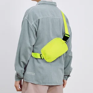 Custom LOGO Fanny Pack Crossbody Pouch Lulu Belt Bag Strap Zipper Workout Waist Waterproof Sport Sling Bag