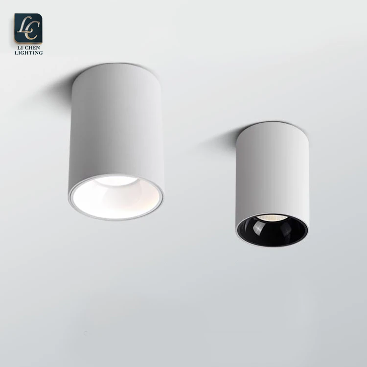 LC2010 Hot Sale Office Hotel Super Maket Aluminum Ceiling COB 12w Black LED Downlight