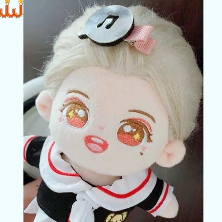 
 Junwo China manufacturer custom girl dolls stuffed toys,20cm plush famous star dolls ty plush long hair doll toys  