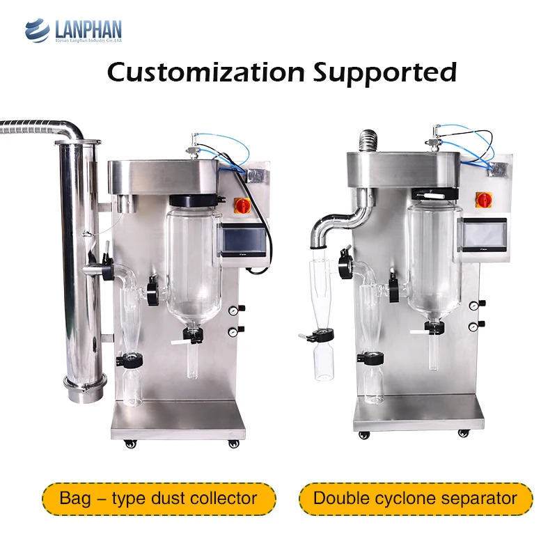 Laboratory 5kg Food Grade Atomizer Milk Powder Spirulina Spray Dryer Price
