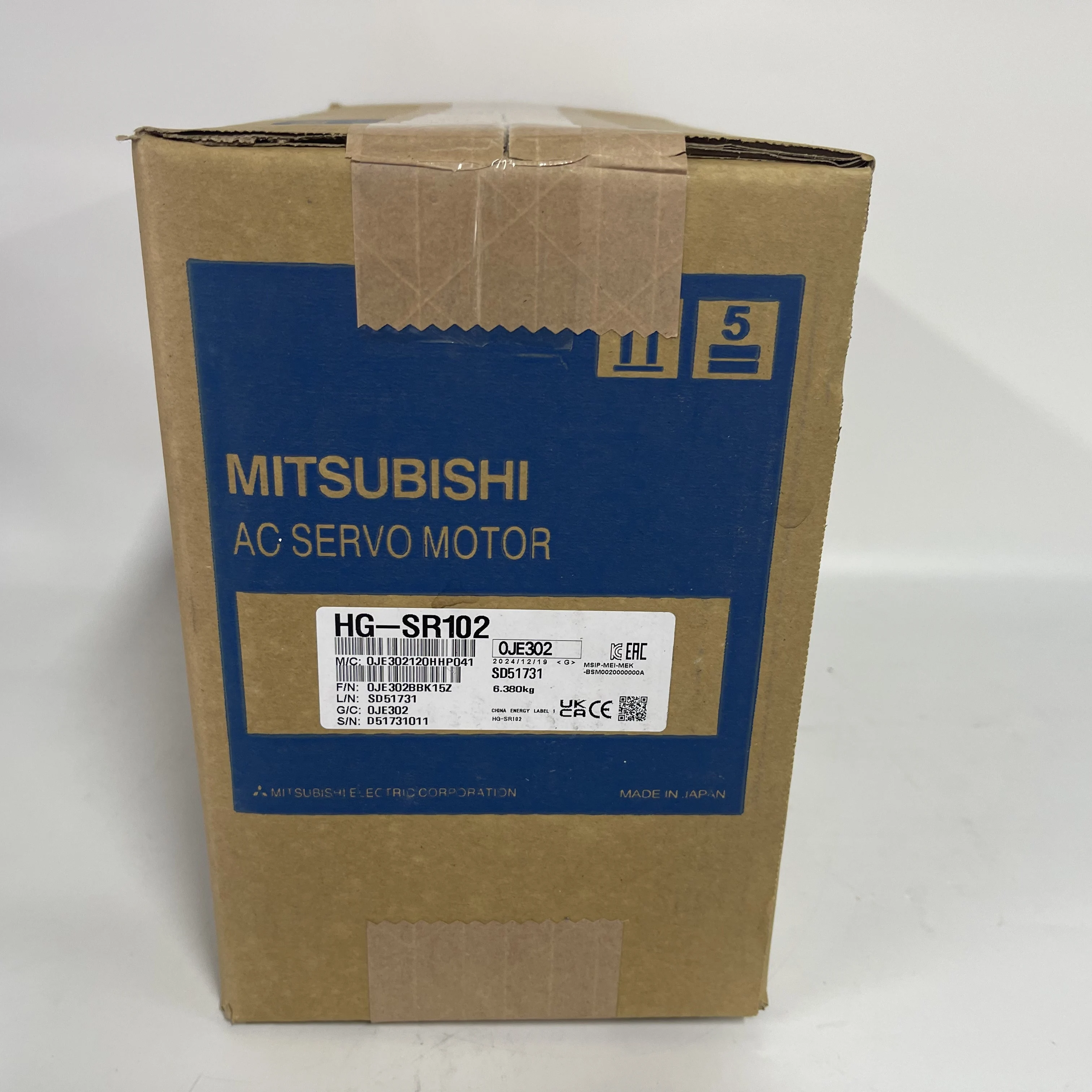 MITSUBISHI ELECTRIC AC Servo Motor HG-SR102