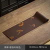 Alfombra de té de 2 metros - hoja de ginkgo marrón - 20 cm de ancho