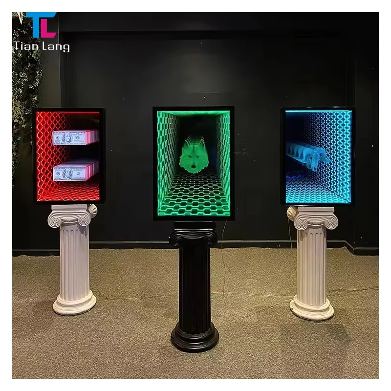 Custom Led 3d Infinity Mirror Neon Led Sign 3d Infinity Mirror Led Dance Floor Infinity Mirror Sign