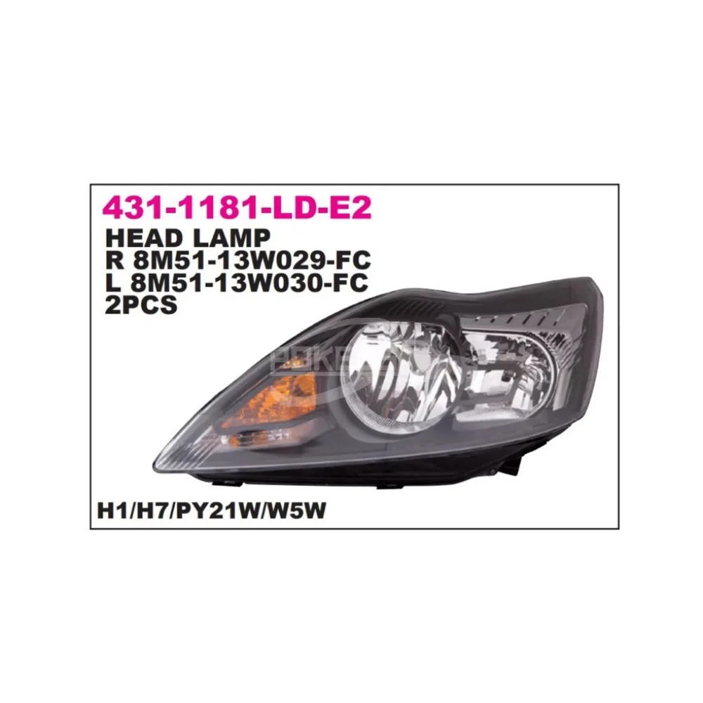 DEPO Headlamp 8M5113W029FC 8M5113W029FE Front Black Right LED Headligh... — 4