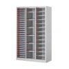 Gray-white cabinet-transparent drawers