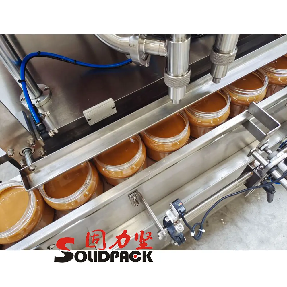 Solidpack Automatic Chili Sauce Peanut Butter Paste Filling Machine
