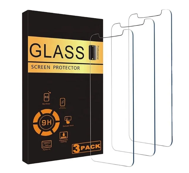 Lowest Factory price 3- pack 9H tempered Glass Phone Screen Protector For Ipone 11 12 13 14 15 Samsung S22 S23 hd screen phone