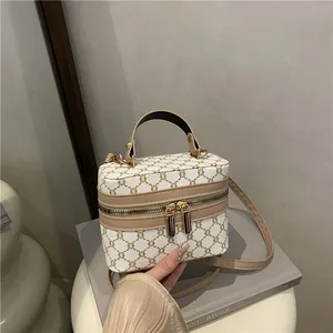 2026 New Fashion Bucket Woman's Handbag Shoulder Bags PU Leather Small Crossbody Bag Makeup for Lady