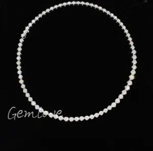 Exquisite 18K gold tennis diamond necklace lab-grown round-cut diamonds Fashionable women's jewelry suitable for everyday wear