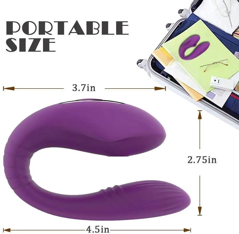 Hot Sales Wireless Remote Control U Shape Wearable Vibrating Sex Dildo Egg Vibrator Clitoral Sucking Couple Vibrator Sex Toy