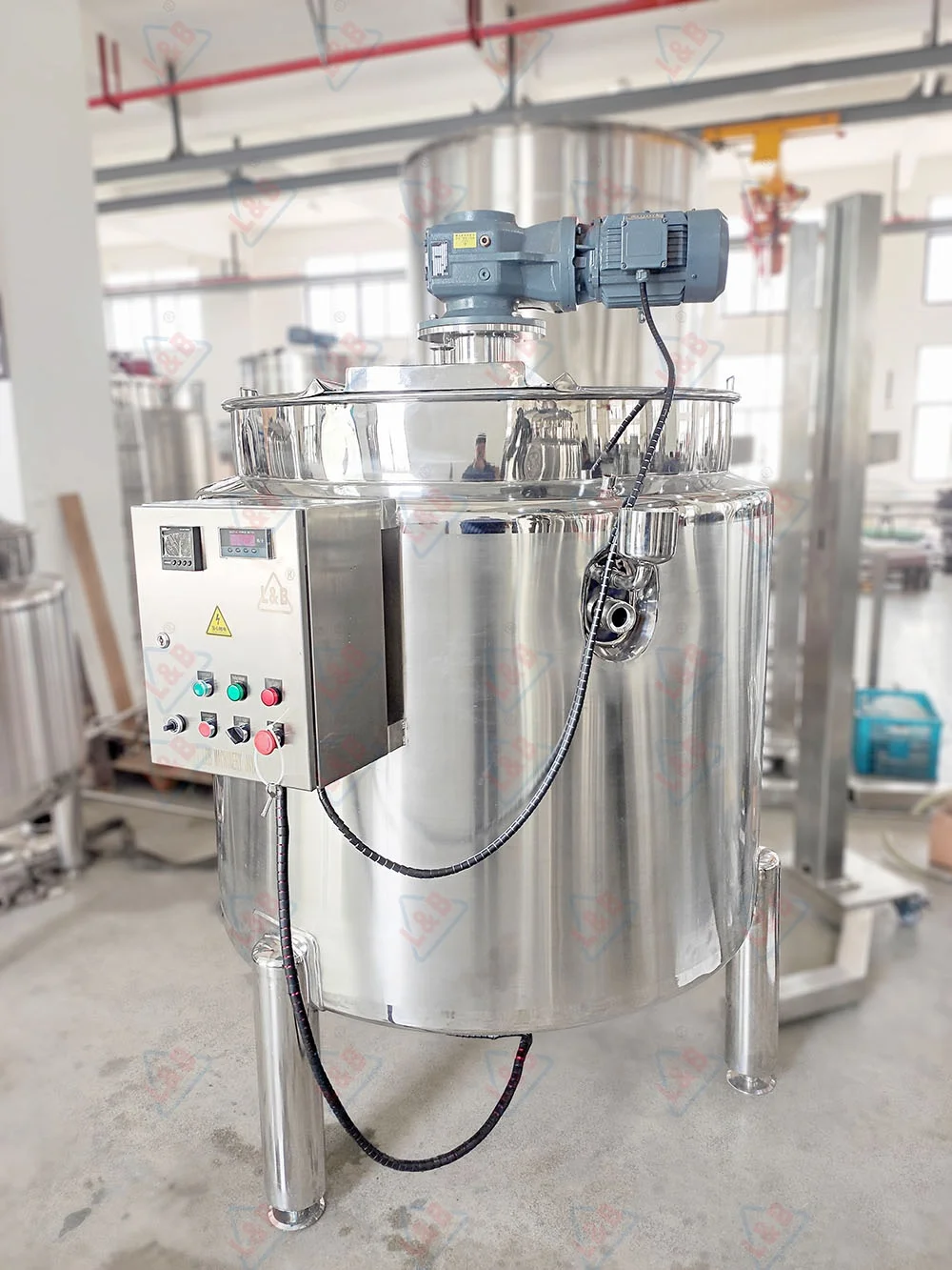 Food Processing Chocolate Melting Mixing Drum Stainless Steel Butter Churner Industrial Ghee Making Machine