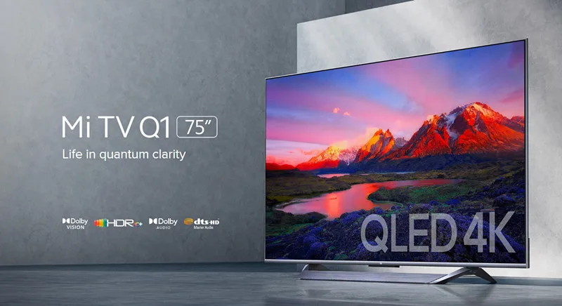 Mi TV Q1 75 120Hz 3840 x 2160 4K UHD Display TV Mi TV Xiaomi 75 inch