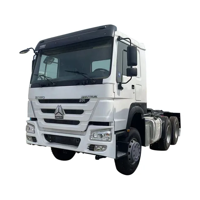 Hot selling export white SINOTRUK HOWO heavy trucks  euro 2 310 wheels tractor trucks head 371hp 420hp 6x4 tractor truck