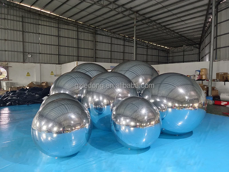 Large Mirror Balls Floating Mirror Ball Inflatable Silver Reflective ...