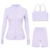 Costume pantalon cinquième en forme de Y à col montant violet Roland