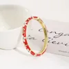 golden rich bright red and white
