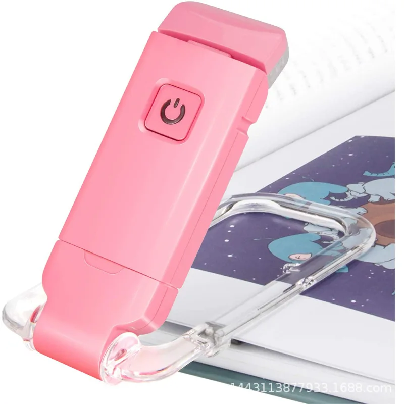 product portable rechargeable 3 brightness levels flexible clip on book lights  led desk reading light  for kids bookmark lamp-39