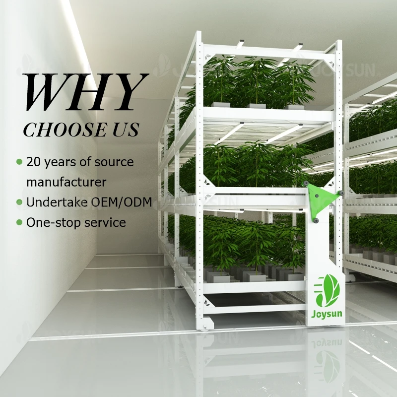 High Quality Hydroponic 3 layer Mobile Grow Rack System Indoor Vertical ...