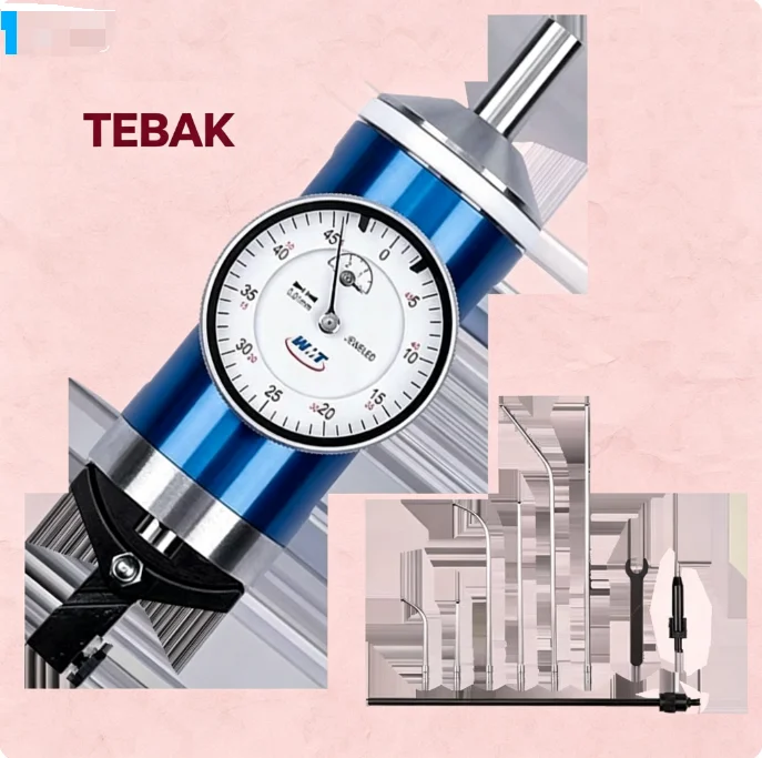 TEBAK 0-3mm 0.01mm Graduation Dial Test Indicator Milling Machine Center Finder Gauge