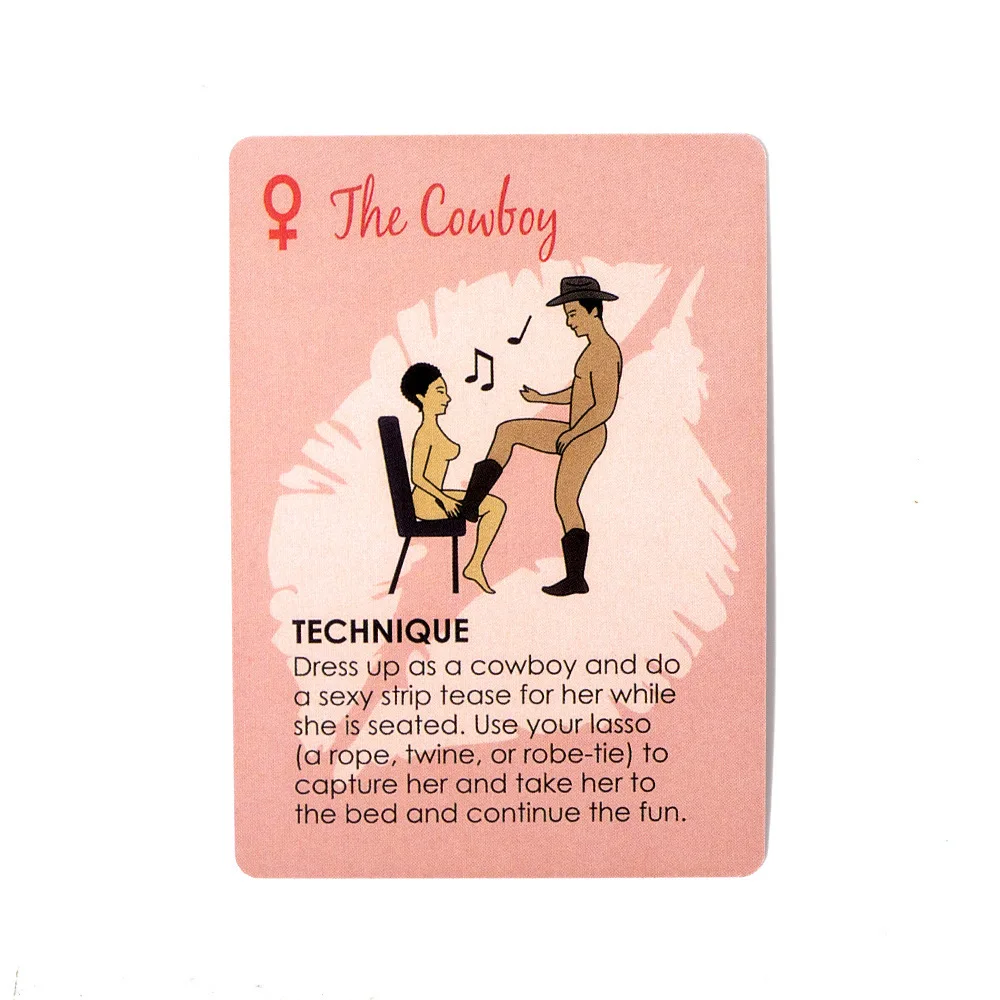 Jeu de cartes à jouer pour adultes Posture Sex Toys pour couples