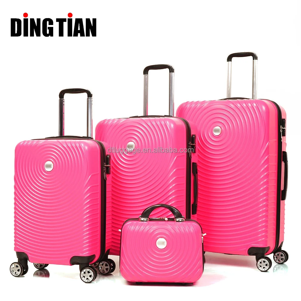 Travel Trolley Luggage With High Quality Abspc Hard Shell Luggage Set Customized Suitcase 4685