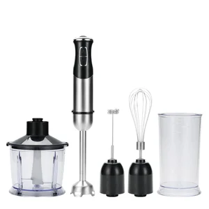 Portable 1000W Electric Blender Set 5 in 1 700ml Stainless Steel Blades Ice Crushing 5+ Speeds Milk Frother Kitchen Tool
