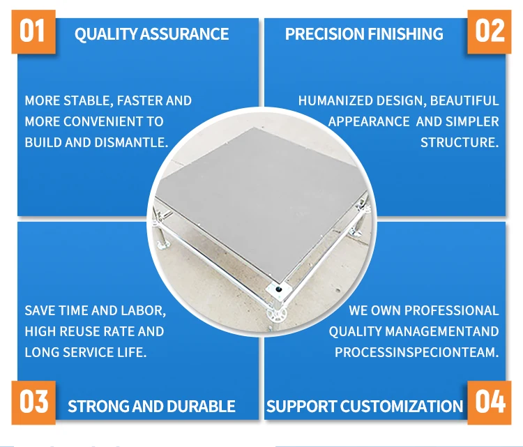 Portable Stage System - Durable Aluminum Alloy Glass Stage