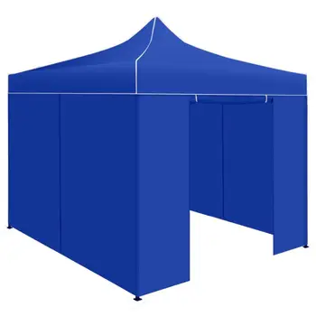 Factory Wholesale Blue 3x3m Portable Gazebo Folding 10x10 Ez up Canopy Tent With Full Walls