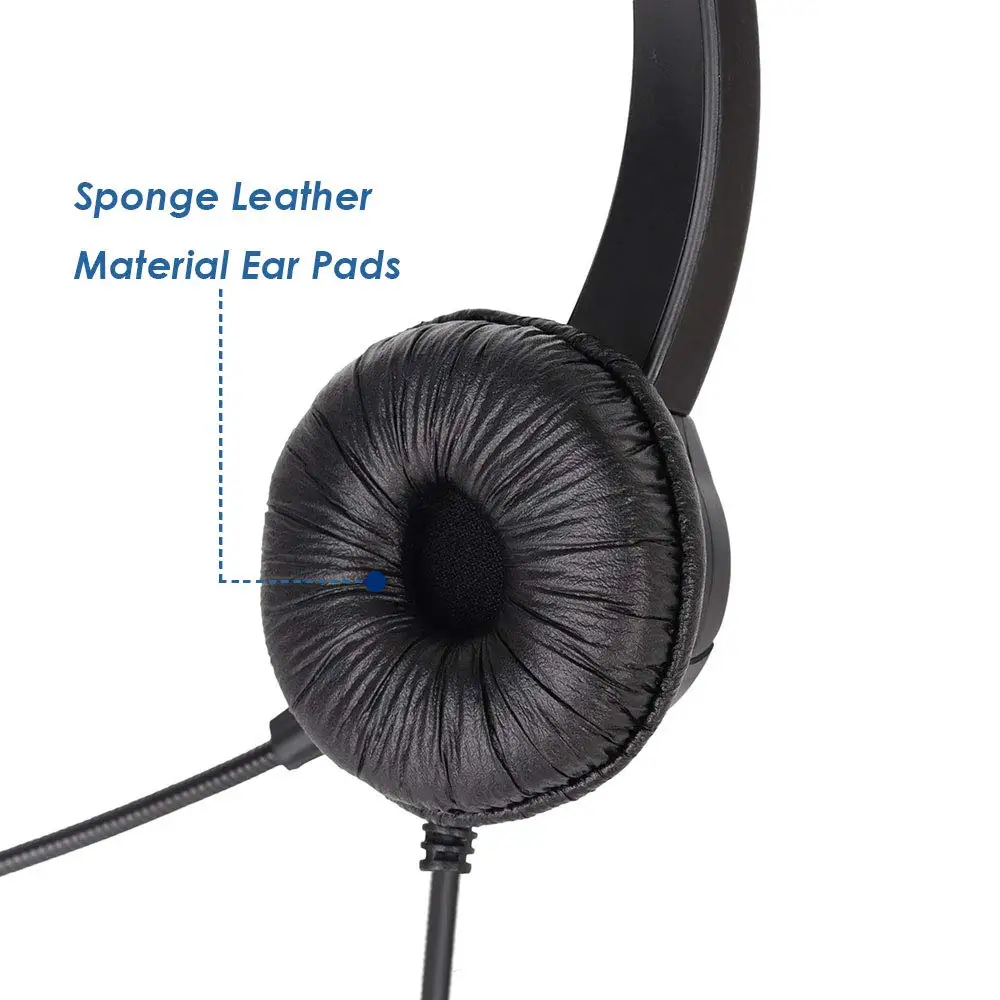 Wantek Phone Headset With Microphone Noise - View #2